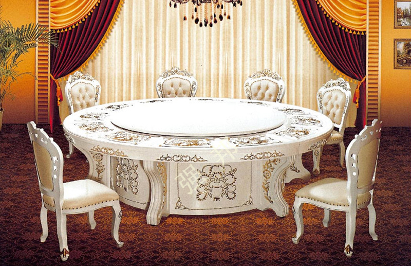 实木电动餐桌A19