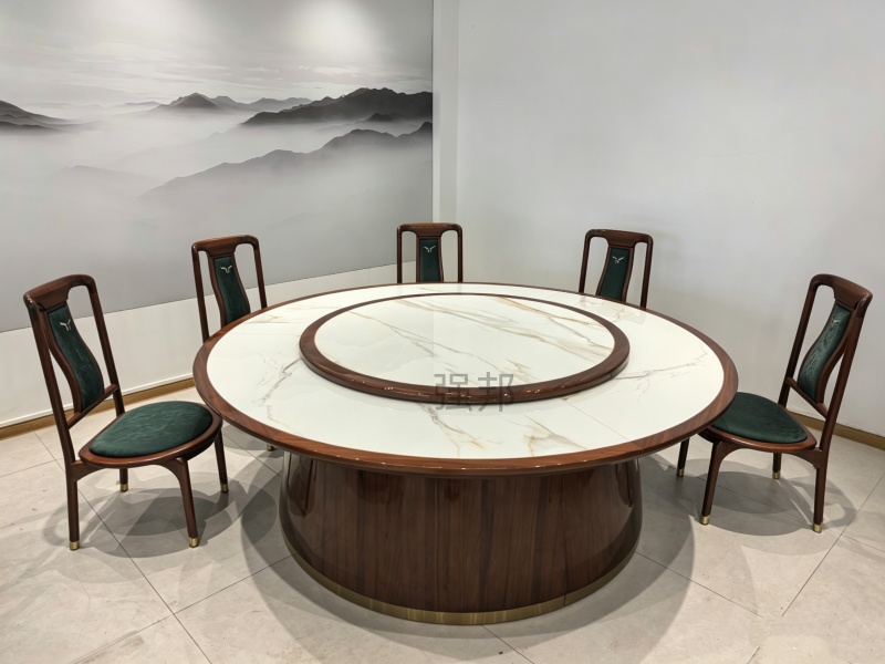 岩板电动餐桌Y02