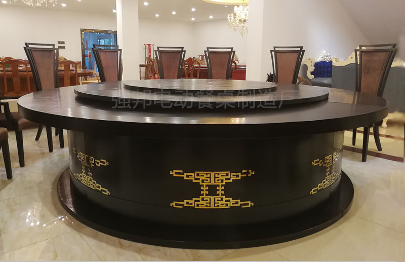 实木电动餐桌X05